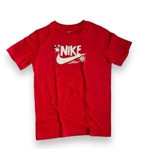 Nike graphic logo tee, red